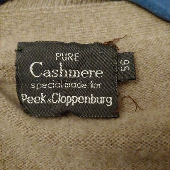 Peek & Cloppenburg Mens Pure Cashmere Taupe Full Size 56 - Picture 8 of 10